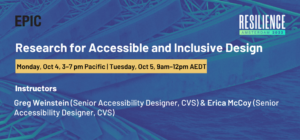 Research for Accessible and Inclusive Design image