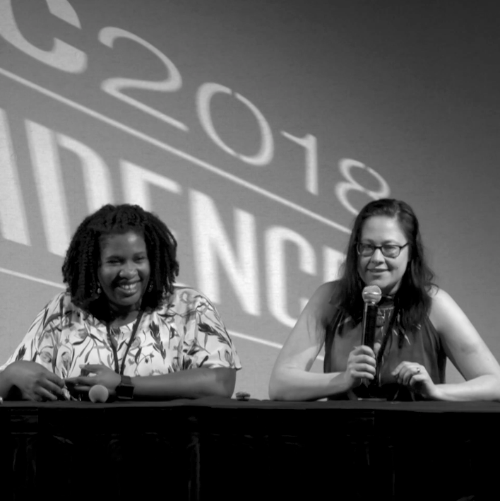 Astrid Countee and Miriam Lueck Avery on an EPIC panel
